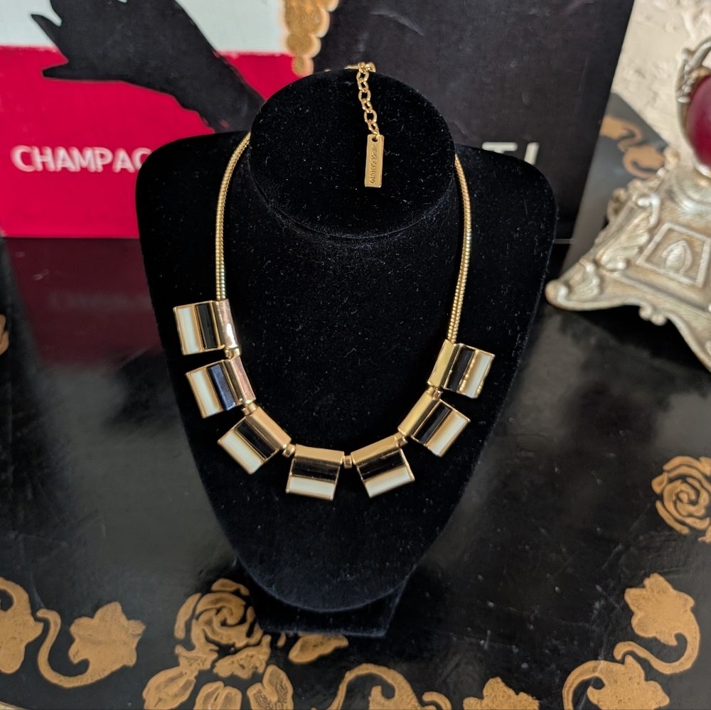 Vince Camuto Gold Tone Statement Necklace